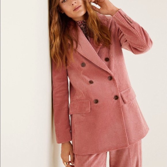 pink blazer mango